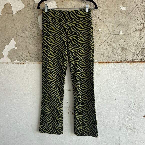 Zara Zebra Print Two Piece Set Crop Top + Flare Pants NWT Women S Y2K Streetwear - Picture 5 of 10